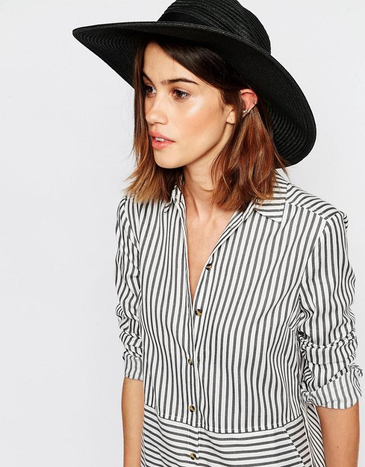 Warehouse Floppy Hat - Black