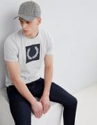 Fred Perry Laurel Wreath Print T-shirt In Gray - Gray