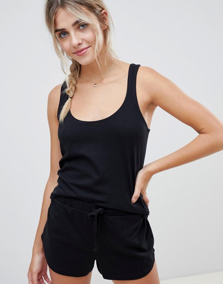 Asos Mix & Match Pyjama Tank - Black