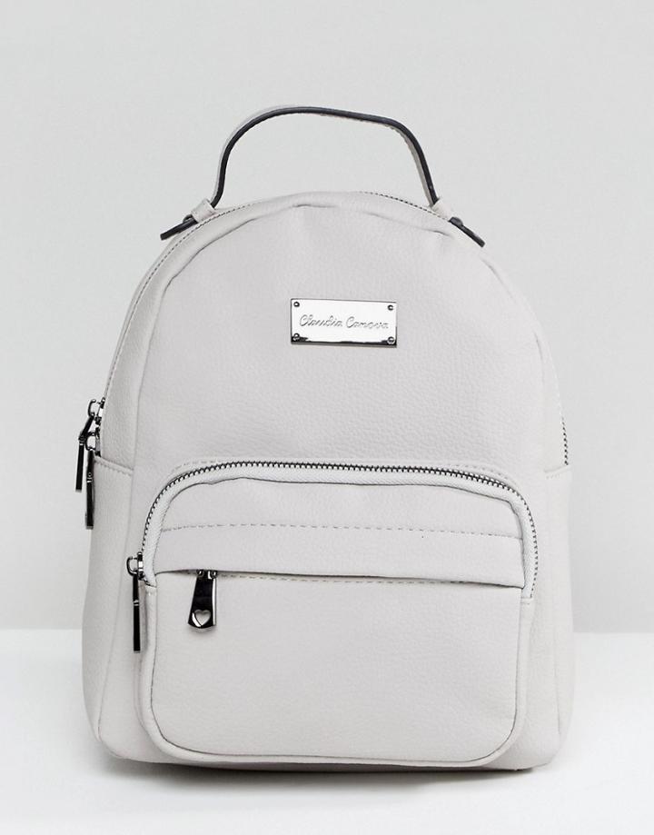 Claudia Canova Pastel Gray Mini Backpack - Gray