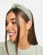 Accessorize Headband In Sage Green Plisse