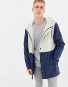 Another Influence Rain Trench Color Block - Blue