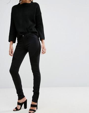 Ditto's Stelle Moto Ponte Skinny Jeans - Black