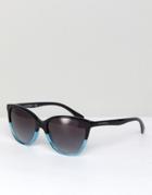 Emporio Armani 0ea4110 Cat Eye Sunglasses In Black 55mm - Black