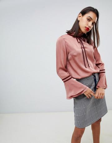 Sofie Schnoor Tie Neck Blouse - Brown