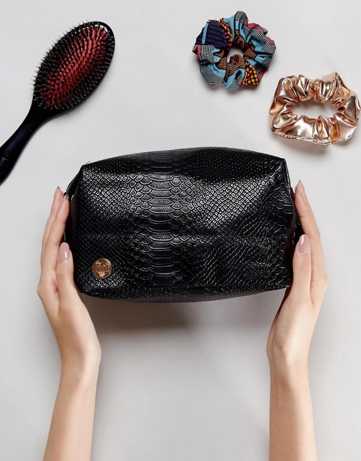 Mi-pac Black Python Toiletry Bag - Black