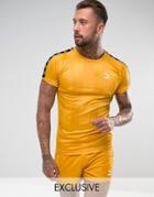 Puma Retro Football T-shirt In Yellow Exclusive To Asos 57657801 - Yellow