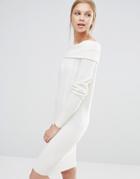 Vila Bardot Sweater Dress - White