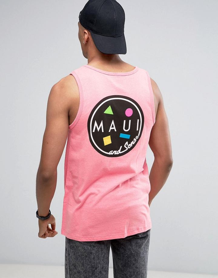 Maui Cookie Logo Tank - Pink