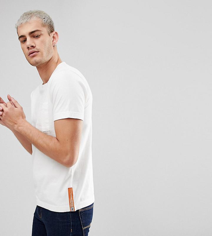 Nudie Jeans Co Kurt Worker T-shirt In Off White - White