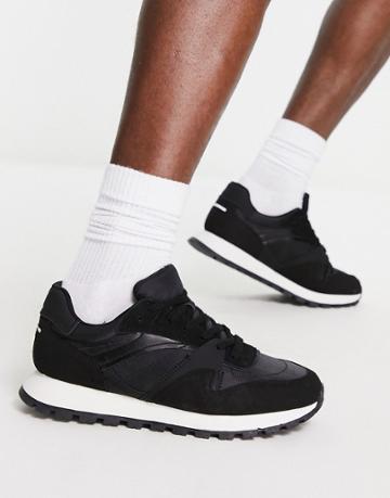 London Rebel X Retro Runner Sneakers In Black