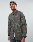 Volcom Woodland Camo Shirt In Regular Fit - Green
