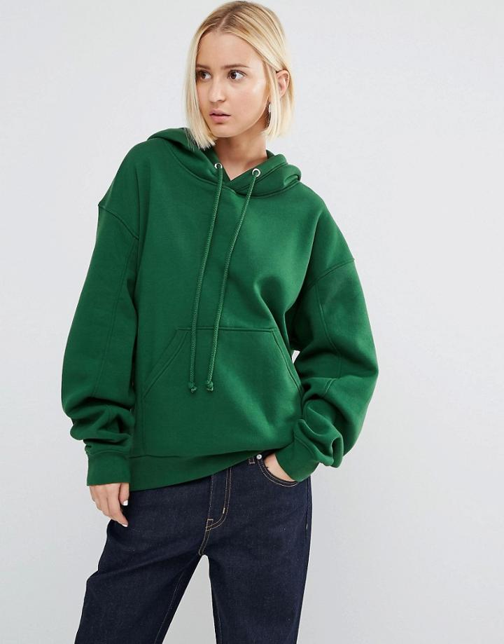 Weekday Luxe Hoodie - Green