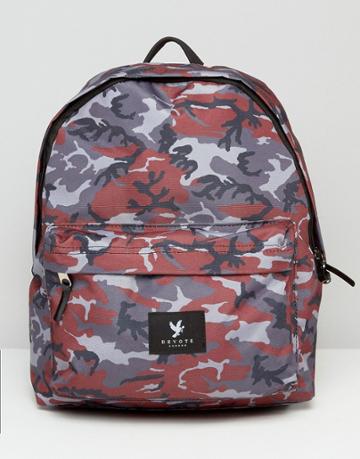 Devote Backpack In Camo - Gray
