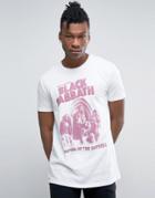 Asos Black Sabbath Longline Band T-shirt - White
