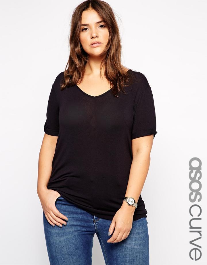 Asos Curve Forever T-shirt - Gray Marl