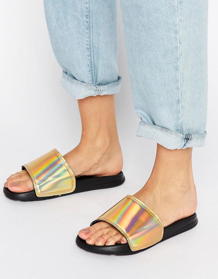 Truffle Slider Sandal - Gold
