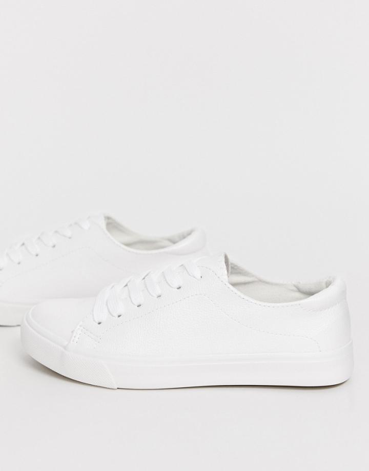 New Look Classic Sneaker In White - White