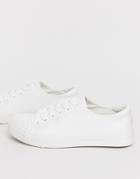New Look Classic Sneaker In White - White