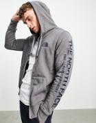 The North Face Brand Proud Full Zip Hoodie In Gray-grey