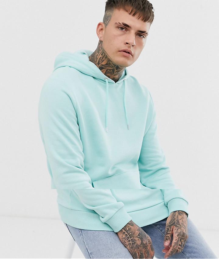 Asos Design Hoodie In Blue