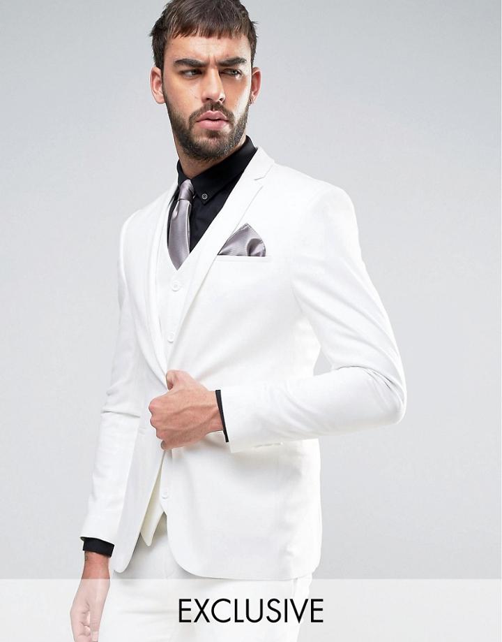 Noak Super Skinny Suit Jacket - Stone