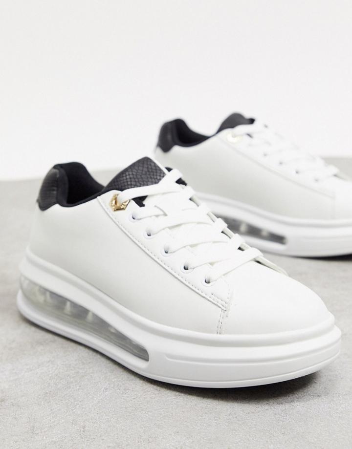 River Island Bubble Sole Sneakers In White