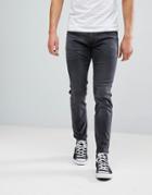 Wrangler Skinny Jeans In Washed Black - Black