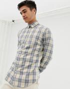 Selected Homme Slim Fit Check Shirt - Yellow