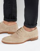 Zign Suede Derby Shoes - Beige