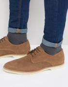 Dune Barrock Suede Lace Up Shoe - Brown