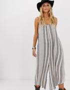 En Creme Relaxed Cami Jumpsuit In Tonal Stripe - Multi