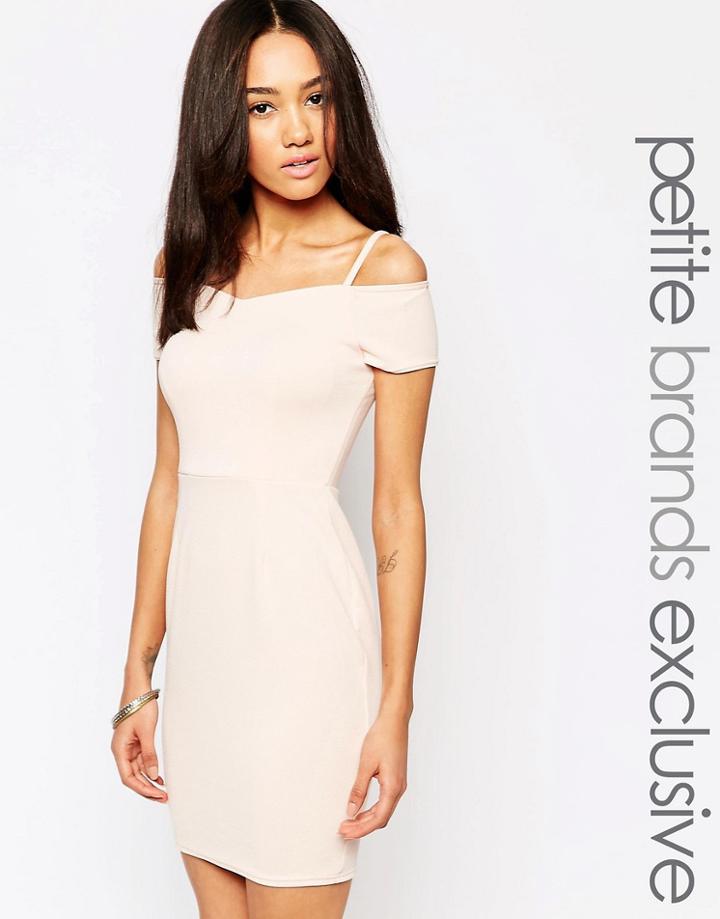 New Look Petite Body-conscious Dress - Cream