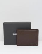 Diesel Neela Xs Leather Wallet In Brown - Brown