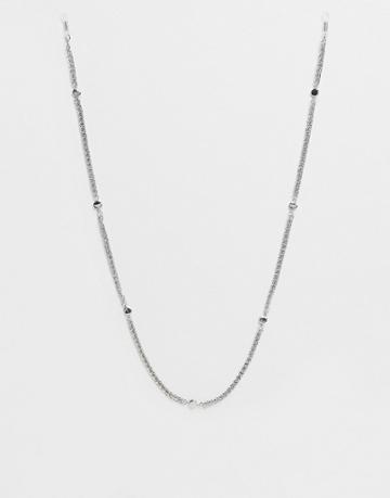 Asos Design Sunglasses Chain With Detail In Silver Tone