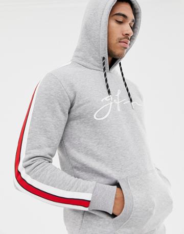 Good For Nothing Hoodie With Script Logo In Gray - Gray