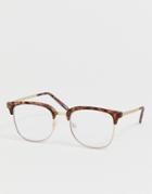Quay Australia Evasive Square Sunglasses In Tort - Brown