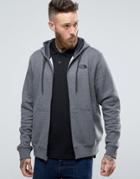 The North Face Zip Up Hoodie With Tnf Logo In Gray - Gray