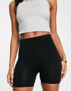 Stradivarius Seamless Hot Pant Short In Black