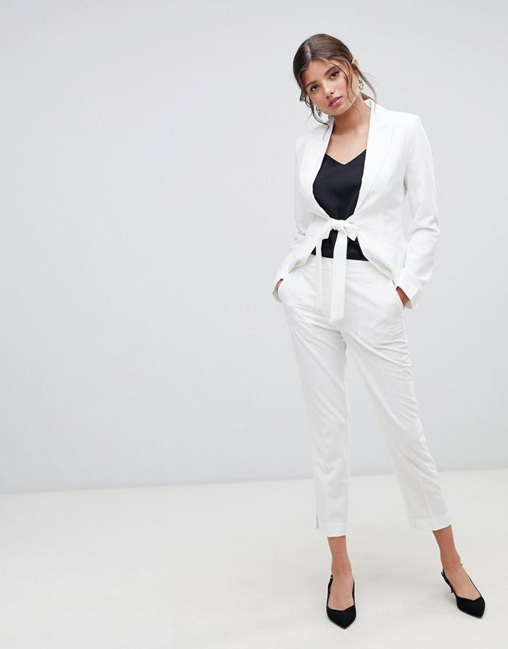 Millie Mackintosh Cigarette Two-piece Pants - Cream
