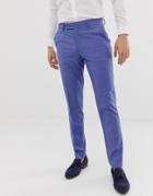 Asos Design Skinny Smart Pants In Cornflower Blue