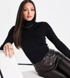 Vero Moda Tall Knit Roll Neck Top In Black