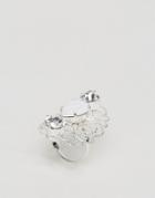 Krystal London Swarovski Crystal Regal Ring - Silver