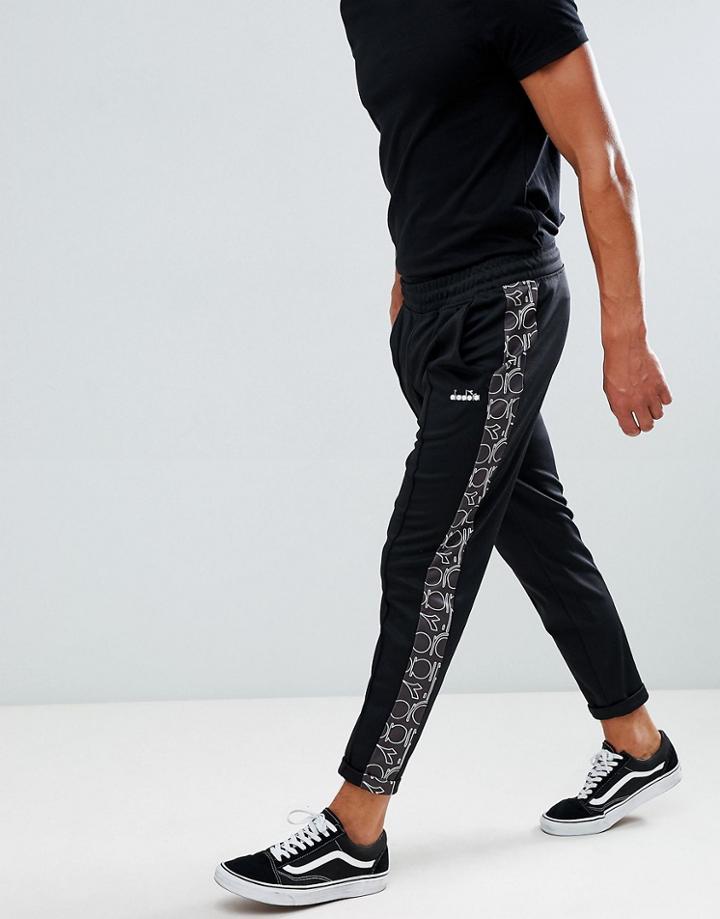 Diadora 80s Bold Track Joggers In Black - Black