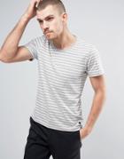 Casual Friday T-shirt In Stripe - Gray
