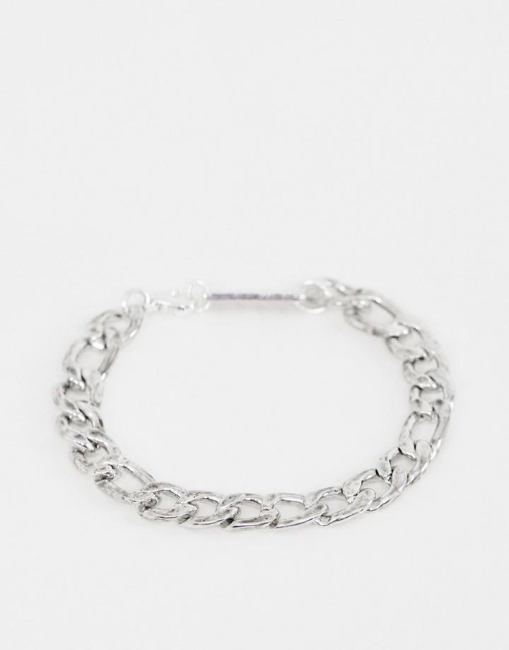Wftw Figaro Chain Bracelet In Silver - Silver