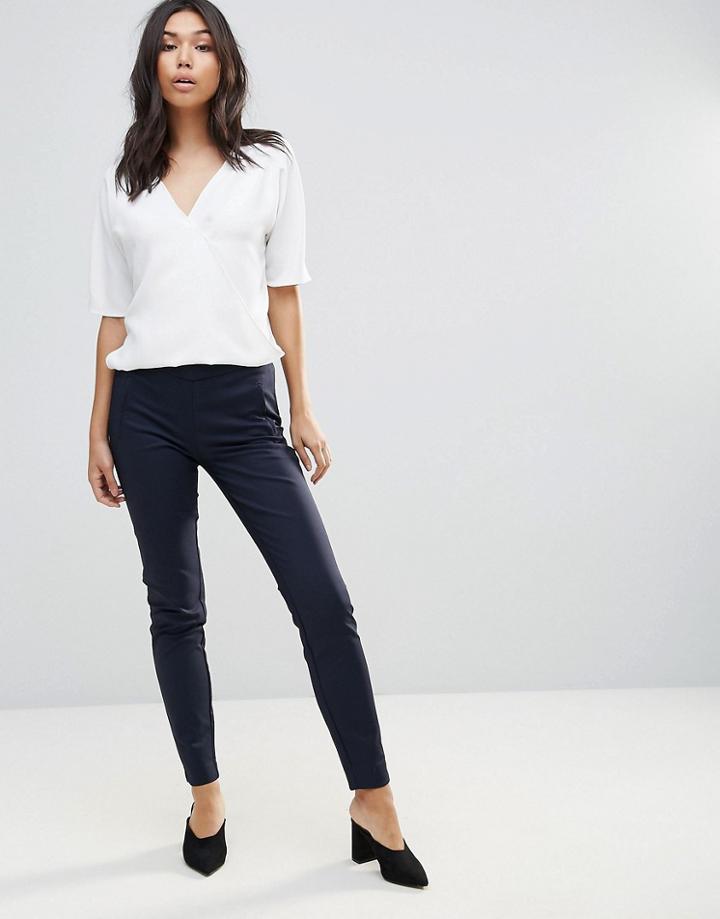 Y.a.s Peyton Ecco Skinny Pants - Navy