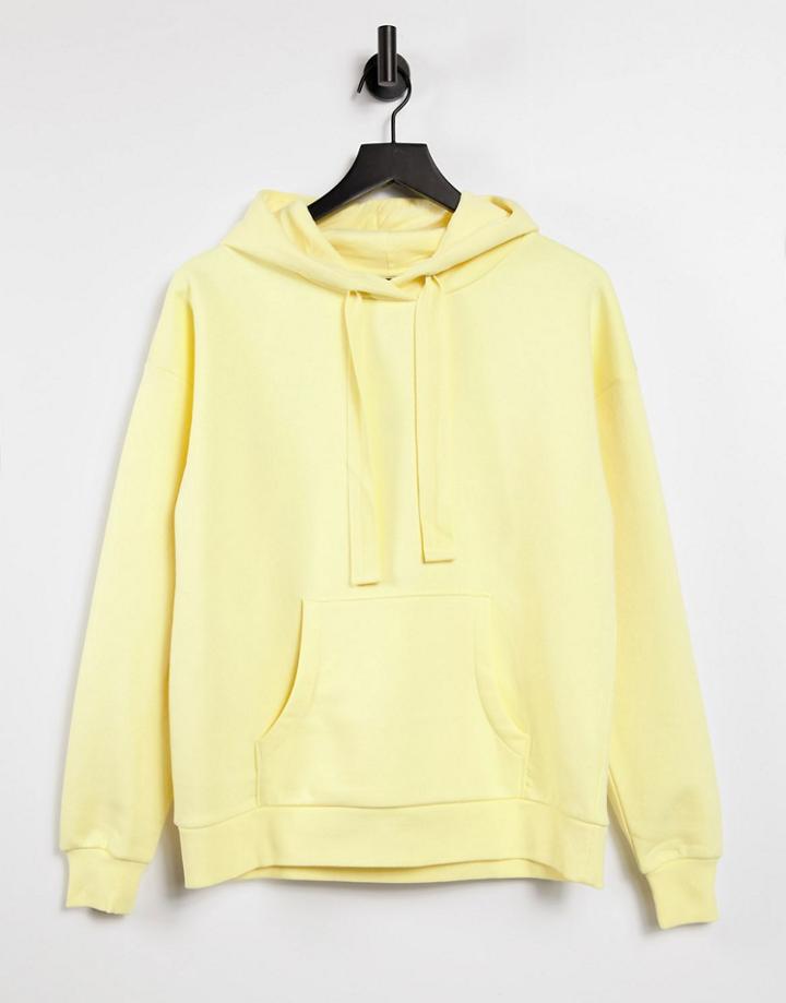 Chelsea Peers Lounge Hoodie In Pastel Yelllow-yellow