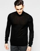 Jack & Jones Premium Turtleneck Knitted Sweater - Black