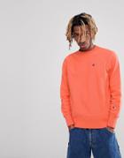 Champion Sweatshirt With Small Logo In Coral - Pink